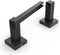 FORIOUS Modern Black Toilet Paper Holder Wall Mount Square, SUS 304 Stainless Steel Bathroom Toilet Paper Holder Matte Black, Double Post Pivoting...