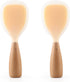 2 Pack Silicone Rice Paddle Spoon with Wood Handle, Nonstick Standing Rice Cooker Spatula Kitchen Tool...