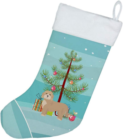 Caroline's Treasures CK3810CS Cavachon Christmas Tree Christmas Stocking Fireplace Hanging Stockings Christmas Season Party Decor Family Holiday D...