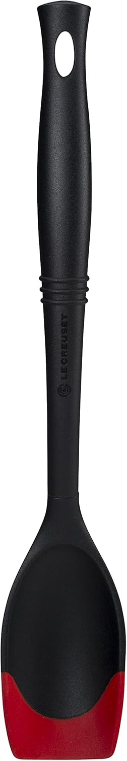 Le Creuset Revolution Bi-Material Saute Spoon, 13.5" x 2.5", Cerise...