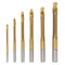 Titanium HSS Drill & Saw Bit Set Twist Drill Bits 3-8mm Serrated Side Cutting Drill Bit Woodworking Tools for Wood Dry Wall Plastic Metal...