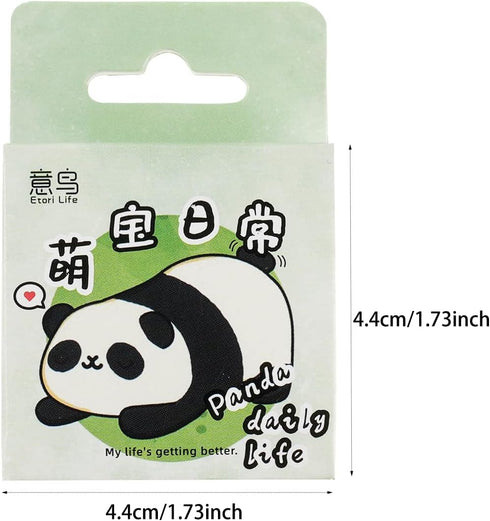 Cute Panda Stickers, Obujopal 46PCS Laptop Stickers for Kids, Water Bottle, Scrapbooking, Junk Journal, Bullet Journal, DIY Decoration, Planners, ...