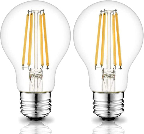 12 Volt Edison Bulb E26 12V LED Bulb Warm White 2700K 60W Equivalent, 12V 24V 36V Low Voltage Vintage Bulbs A19 12Volt LED Filament Bulbs for RV, ...