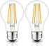 12 Volt Edison Bulb E26 12V LED Bulb Warm White 2700K 60W Equivalent, 12V 24V 36V Low Voltage Vintage Bulbs A19 12Volt LED Filament Bulbs for RV, ...