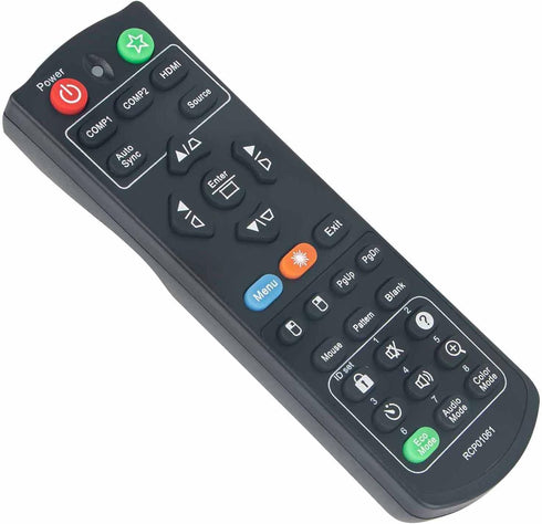 RCP01061 Replacement Remote Compatible with ViewSonic DLP Projector PJD5151/VS15871/PJD5153/VS15872/PJD5153P/PJD5155/VS15873/PJD5155N/PJD5250/VS15...