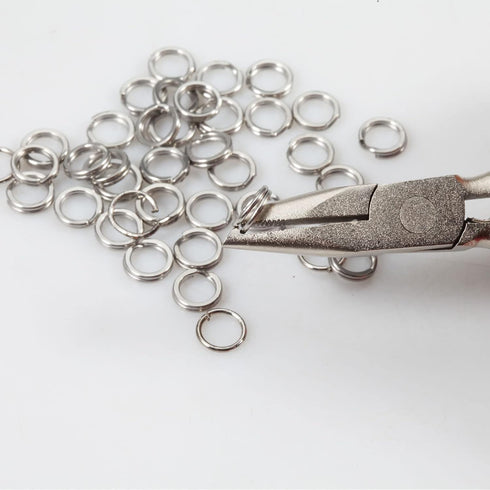 SPEEDWOX 3 Inches Split Ring Opening Pliers, Jump Ring Opening Pliers, Ring Opening Pliers Small, Split Ring Pliers for Small Split Rings Key Chai...