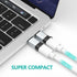 USB C Magnetic Adapter 24 pin Straight 2 Pack PD 100W Fast Charging 10Gbs Data Transfer USB3.1...