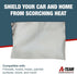 A-Team Performance, 13575 Adhesive Backed Aluminized Fiberglass Heat Shield Barrier Up To 2000 Degrees Fahrenheit Multi-Purpose, Compatible with F...