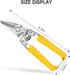 Heavy Duty Scissors, Cardboard Scissors, with Finely Serrated High Carbon Stainless Steel Blades- easy Cuts Electrical Cable Notch, Gardening Prun...