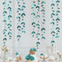 PinkBlume 52 Ft Dark Green Leaf Garland, Emerald Turquoise Paper Hanging Leaves Streamer, Teal Aqua Green Banner for Wedding, Bridal Shower, Engag...