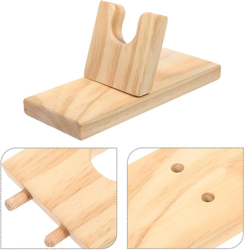 Stand for Hot Glue Wooden Hot Glue Stand Mini Glue Stand Wooden Holder Shelf Hot Glue Accessories - Random Color...