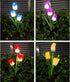 Solar Garden Outdoor Flower Light, Solar Powered Flower Lights Outdoor Stake Light, Decorative Landscape Lawn Yard Patio LED Flower Lights for Gar...