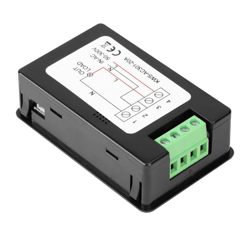 DROK AC Multi-Function Meters, 50-300V 0-20A Voltage Current Power Electric Energy, 110V 220V Voltmeter Multimeter LCD Digital Display KWH Reader...