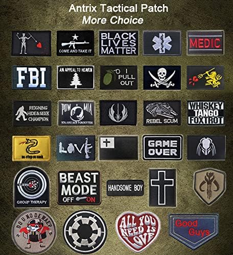 Antrix Patch of POW MIA You are NOT Forgotten Applique Fastener Hook and Loop Badge Patch for Backpacks Caps Hats Vests Bags -3.15x2...