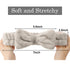 Spa Headband, Headband for Washing Face, Makeup Headband, Skincare Headband, Face Wash Headband, Khaki Bow Tie Puffy Hair Band, Teen Girl Gifts Tr...