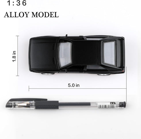 1/36 Scale 1980 Audi Sport Quattro Toy Car,Pull Back Vehicles Audi Diecast Model Cars,Cars Gifts for Boys Girls(Matte Black)...