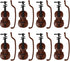 8Pcs 1: 12 Dollhouse Violin Miniature Mini Musical Instrument Collection Mini Figurine Ornaments for Doll House Musical Room...