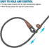 7FT Slip Lead Control Dog Leash, 1/4 Inch Diameter Durable Nylon Rope Training Lead for Small Medium Dog No Pull Black...