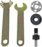 5 in 1 Electric Drill Conversion Angle Grinder Adapter Connecting Rod Kit with Wrench Variable Shaft Coupler Converter Tool, 6mm Arbor Mandrel Ada...