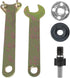 5 in 1 Electric Drill Conversion Angle Grinder Adapter Connecting Rod Kit with Wrench Variable Shaft Coupler Converter Tool, 6mm Arbor Mandrel Ada...