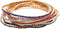 Pingyongchang Multicolor Rhinestone Bracelet Set for Women Crystal Tennis Bracelet Beaded Stretch Strand Stacked Bracelet 8 Pcs...