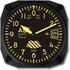 Trintec Vintage Altimeter Altitude Wall Clock 6.5 Square 9060V...