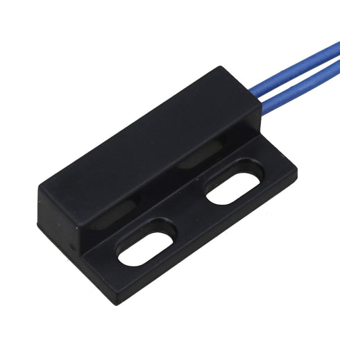 Bstinay AC110-220V Door Window Reed Switch Black Normally Open Magnetic Door Contacts Switch...