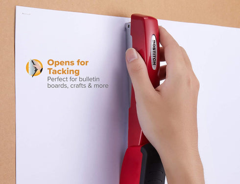 Bostitch Professional All-Metal Executive Stapler, 20 Sheet Capacity, Red...