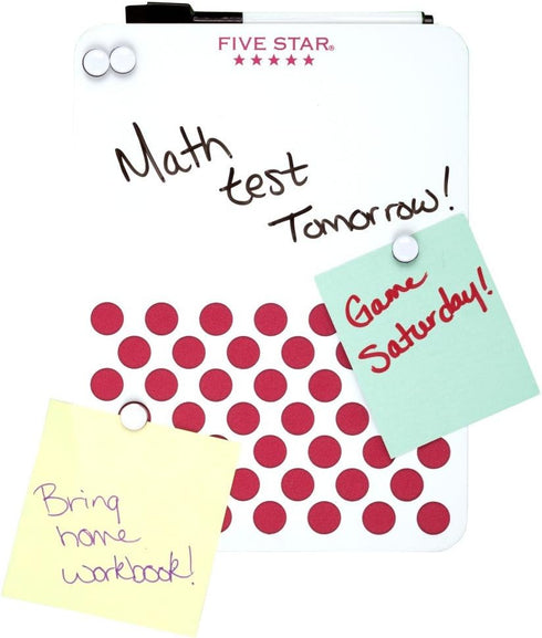 Five Star Locker Accessories, Locker Dry Erase Board + Locker Push Pin Board, Magnetic, 6" x 8", Purple (73545)...