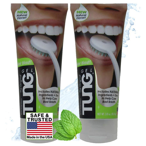 Peak Essentials | TUNG Tongue Gel | Mint Blast Natural Tongue Cleaning Paste | Bad Breath and Halitosis | Mouth Odor Eliminator | Fight Bad Breath...