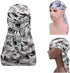 Military Camouflage Premium Silky Durags with Long Tail Colorful 360 Waves Doo rag for Men Du rag Cap (3/4 Packed)...