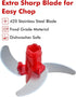 GDL Manual Food Chopper, Hand Pull String Onion Chopper Cutter, Dishwasher Safe Vegetable Chopper Food Mincer, No BPA Food Grade Material, 2.5 Cup...
