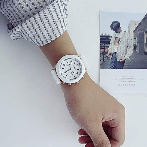 CdyBox Women Men Ladies Fashion Luxury Silicone Quartz Watch Girl Boy Unisex Jelly Wrist Watch...