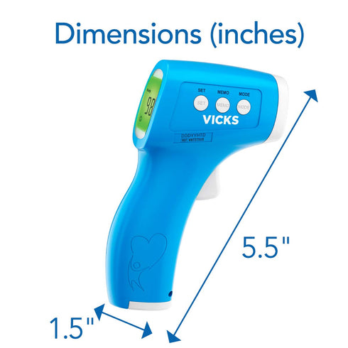 Vicks Non-Contact Infrared Thermometer for Forehead, Food and Bath – Fast, Reliable, and Clinically Proven Accuracy for Adults, Babies, Toddlers a...