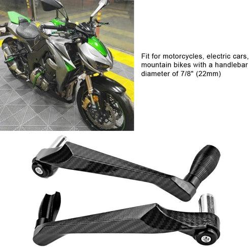 KIMISS Universal 7/8in 22mm CNC Aluminum Handlebar Brake Clutch Lever Hand Guard for Motorcycle, Motorbike, Scooters, Electric Cars, Mountain Bike...