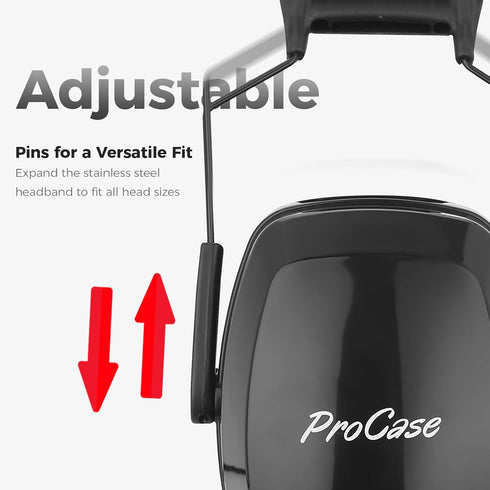 ProCase Noise Reduction Safety Ear Muffs, NRR 32dB Noise Cancelling Ear Protection Headphones, Hearing Protection Ear Defenders for Shooting Gun R...