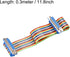 uxcell IDC Rainbow Wire Flat Ribbon Cable DB25 Female to DB25 Female Connector 2.54mm Pitch 11.8inch Length...