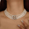 Missgrace Dainty 5 Tier Layered Pearl Rhinestones 1920s Short Choker Necklace for Women Chunky Necklaces Necklace Pearl Pendant Necklaces Pearl Ch...