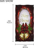 Pfrewn Christmas Bells Bow Hand Towels 16x30 in Red Snowflakes Golden Bathroom Towel Ultra Soft Highly Absorbent Farmhouse Kitchen Dish Towel Wint...