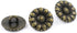 Bezelry 12 Pieces Morning Flower Metal Shank Buttons. 14mm (9/16 inch) (Antique Brass)...