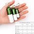munkees Portable Pill Case Small Waterproof Capsules EDC Keychain, Travel Pill Bottle for Camping, Hiking, Backpacking, Compact Valuables Containe...