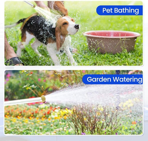 High Pressure Jet Nozzle, High Pressure Power Washer Wand, Watering Sprayer Cleaning Tool with 3 Different Nozzles and Quick Connectors, Hydro Jet...