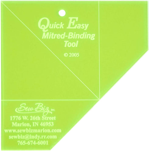 Quick Easy Miter Binding Tool...