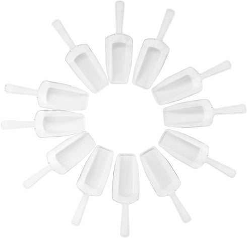 Super Z Outlet 5.5" Mini Acrylic Plastic Kitchen Scoops for Weddings, Candy Dessert Buffet, Ice Cream, Protein Powders, Coffee, Tea (Clear)...