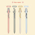 Cat Pens, 4 Pcs 0.5mm Cute Kawaii Pens Black Ink Pens Fine Point Smooth Writing Pens, High-End Series Cat's Tail Retractable Pens for Journaling N...