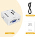 HDMI to VGA Converter Adapter with 3.5mm Stereo Audio Output Converter 1080P for TV PC Laptop to Projector......