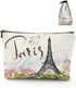Fantastic Eiffel Tower Paris Romantic France Makeup Bag Large Capacity Portable Toiletries, Cosmetic Bag Pouch for Women, Travel Make Up Bag Organ...