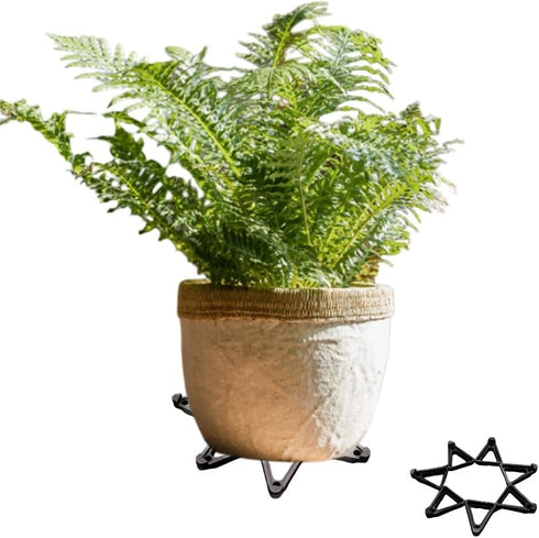 12pcs Plant Pot Feet, Invisible Flower Pot Risers Triangle Toes Pot Lifters Supports for Indoor Outdoor Gardening Plant Container Small to Large F...