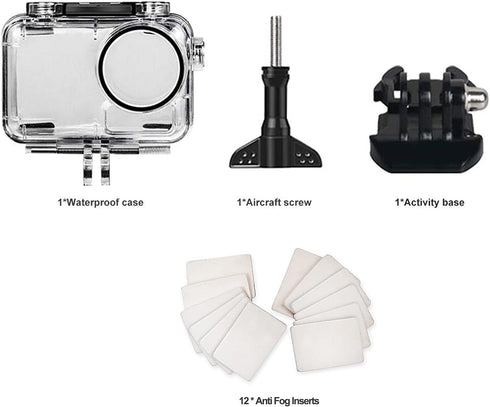 FitStill Waterproof Case for DJI Osmo Action Camera, 45M Diving Housing Protective Shell Underwater Accessories Kit...
