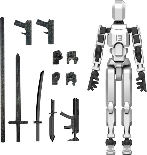 MIGESS(Assembly Completed 3D Printed and Multi-Jointed Action Figure,Multi-Jointed and 3D Printed Robot,Desktop Decorations for Action Figures for...